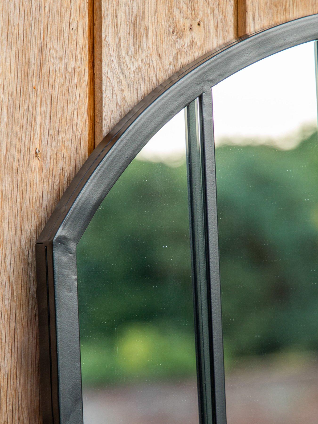 Image 5 of 5 of Gallery Direct Kemsley Outdoor Mirror Black 1400x650mm
