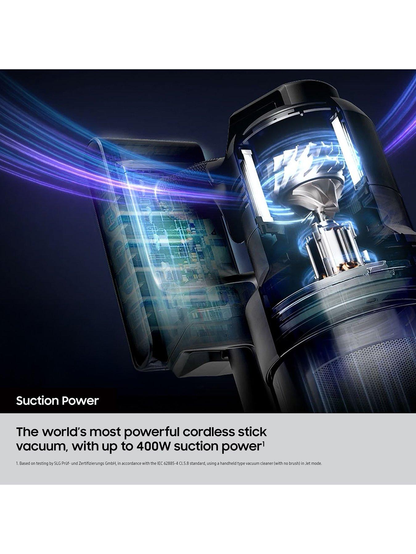 Image 5 of 8 of Samsung Bespoke Jet AI Ultra, Max 400W Suction Power Smart Cordless Vacuum Cleaner with AI Cleaning, Satin Black