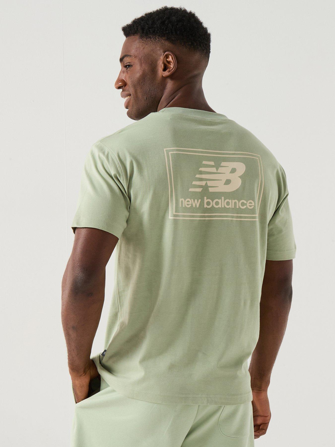 New Balance Mens Woven Label T-Shirt - Green