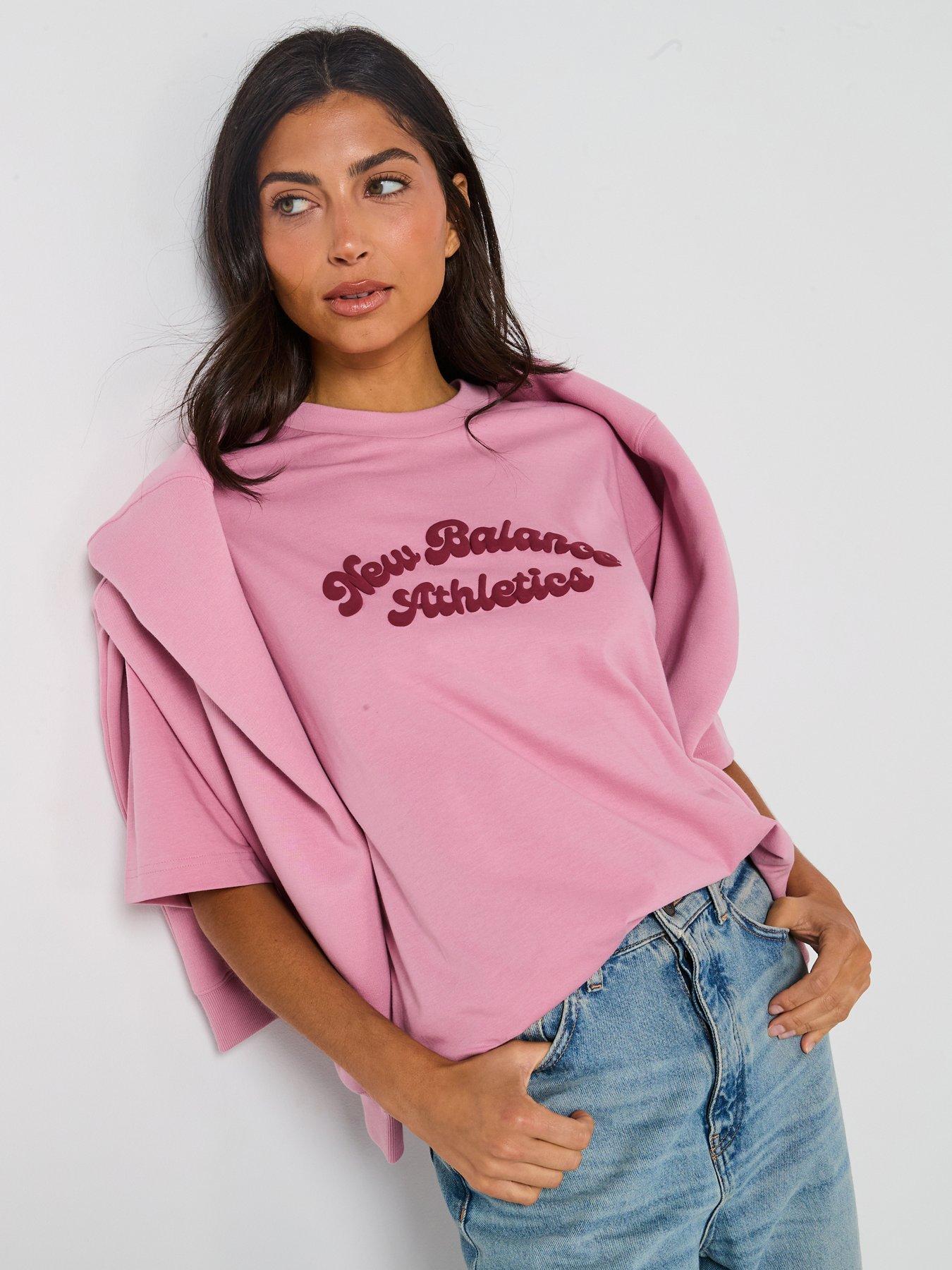 undefined Womens Linear Heritage Oversized T-shirt -purple