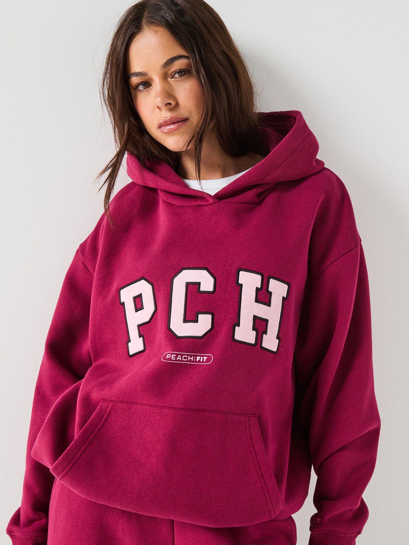 Peach Fit Womens Ivy Hoody - Dark Red