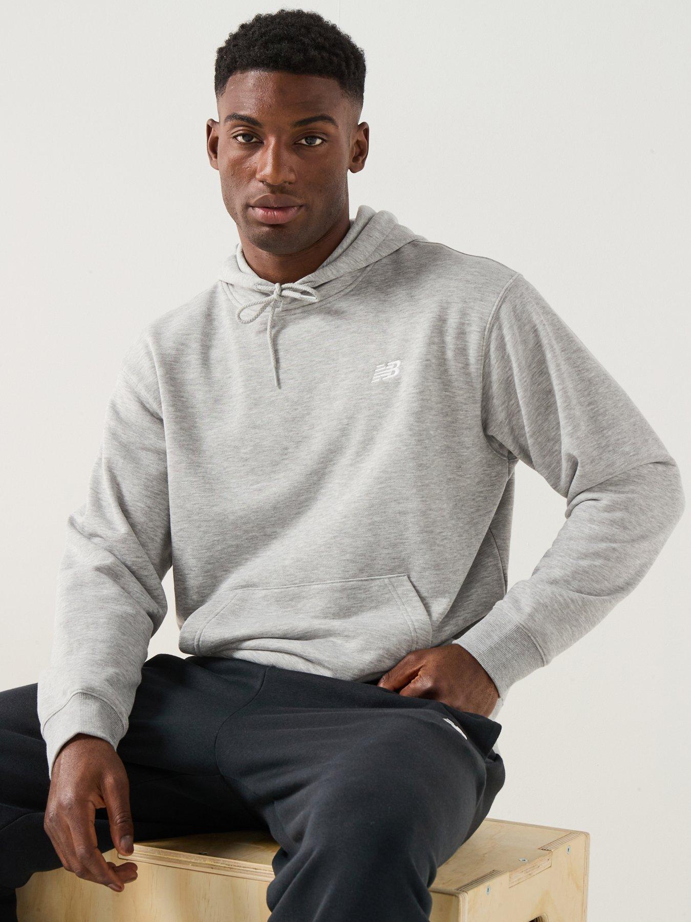New Balance Mens Sports Essentials French Terry Hoodie, Grey, Size Xl, Men