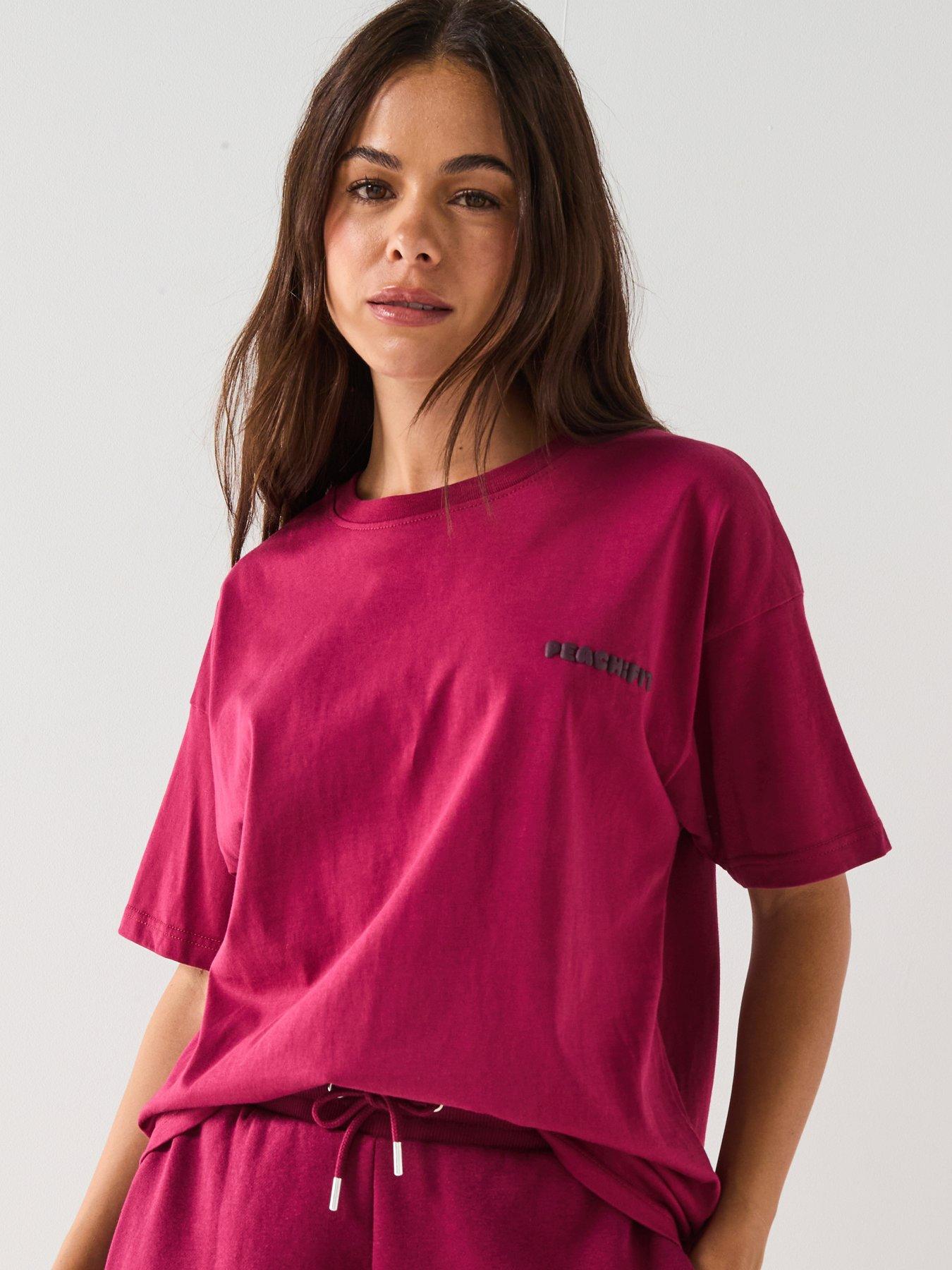 undefined Womens Cozy Season Tee - Burgundy