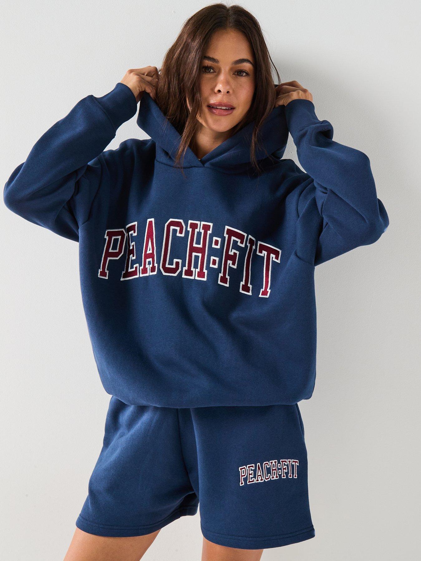 undefined Womens Retro Hoodie - Navy