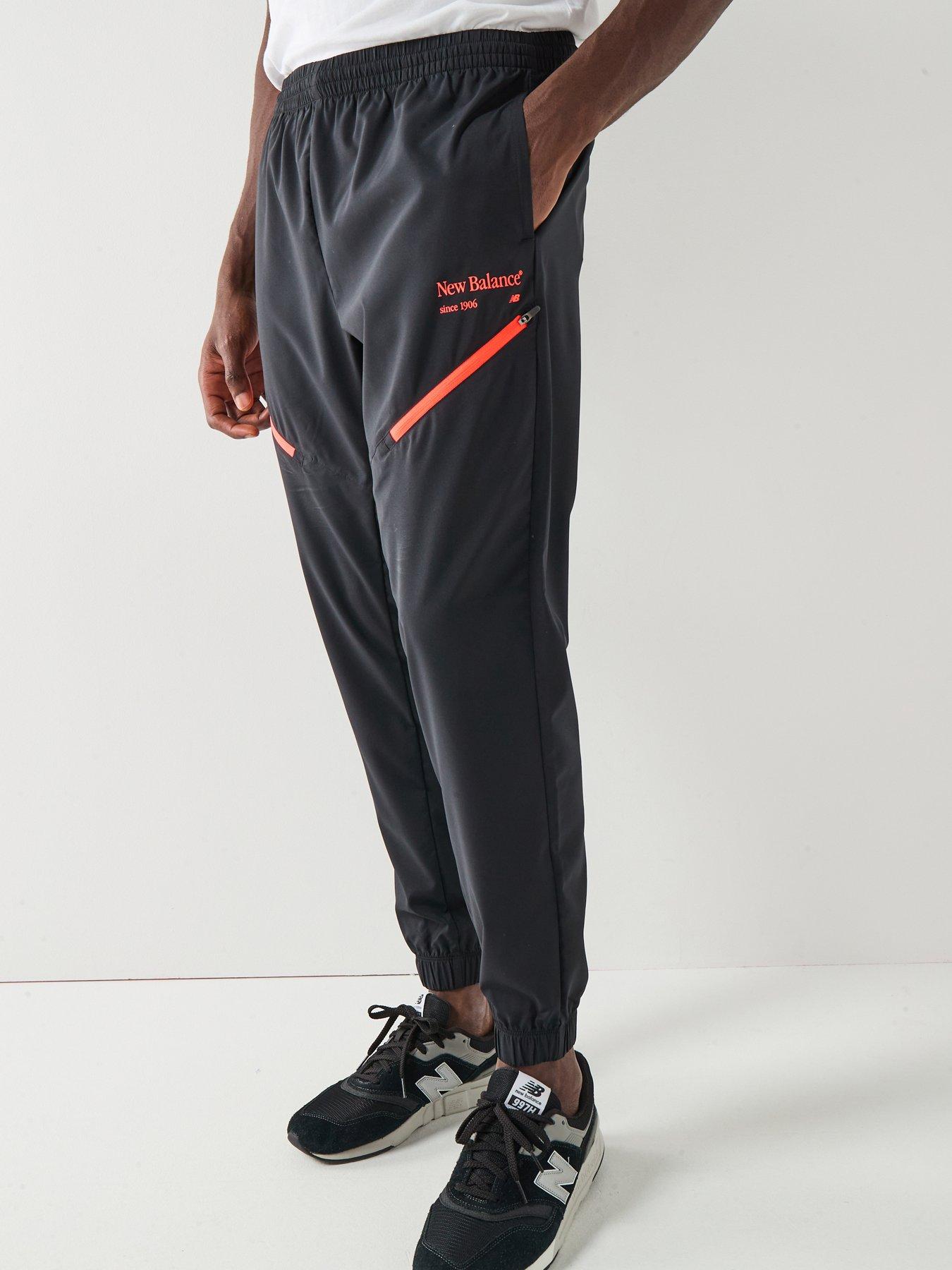 New Balance Mens Reimagined Woven Joggers - Black | Very