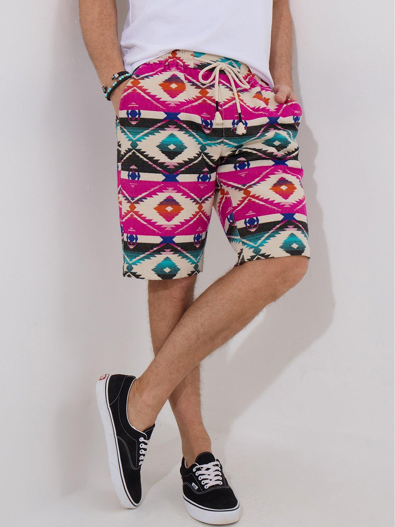 undefined Fun In The Sun Jacquard Casual Shorts