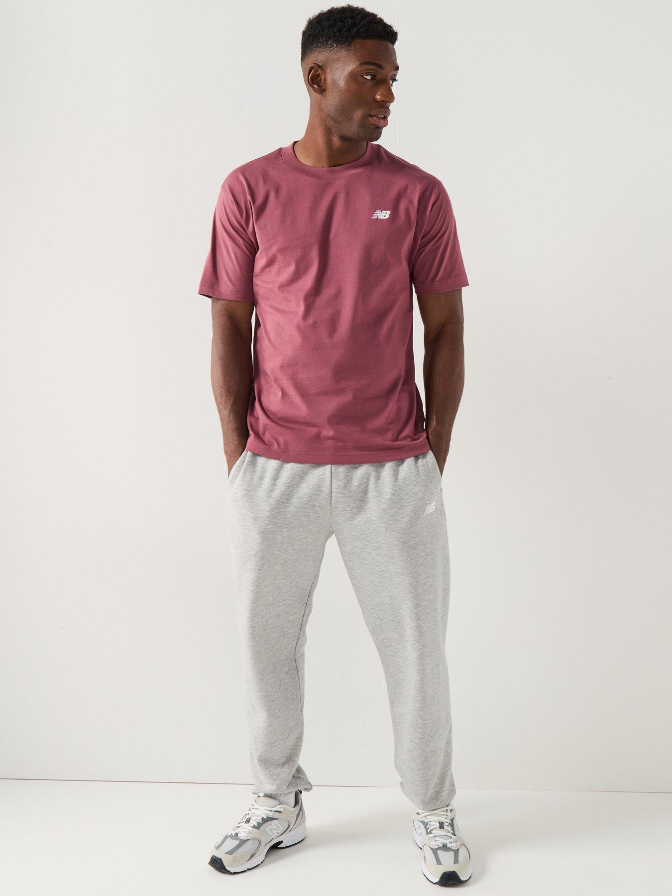 Image 6 of 6 of New Balance Mens Sports Essentials Cotton T-Shirt - Burgundy