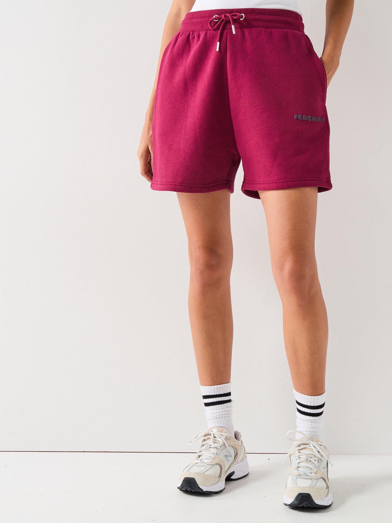 Peach Fit Womens Cozy Season Short - Dark Red