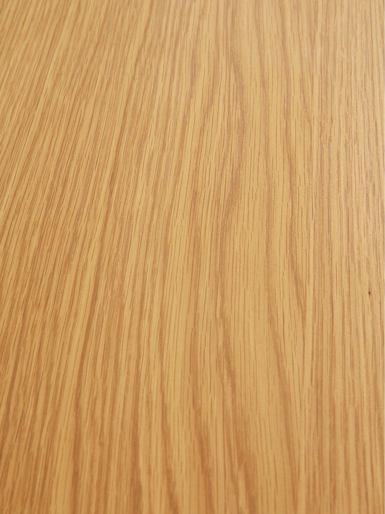 Image 7 of 7 of The Very Collection Saxon&nbsp;2 Drawer Console Table with Shelf - Cream/Oak