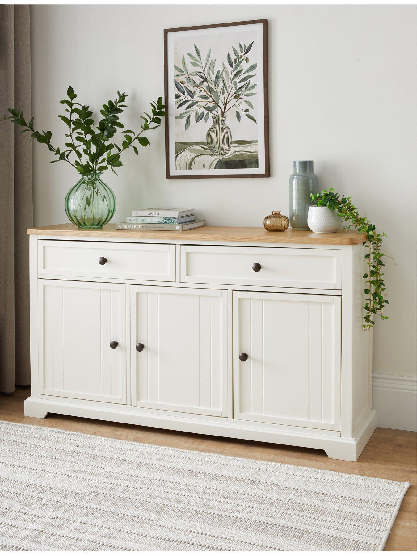 Very Home Charlton Sideboard - Ivory/Oak - FSC® Certified