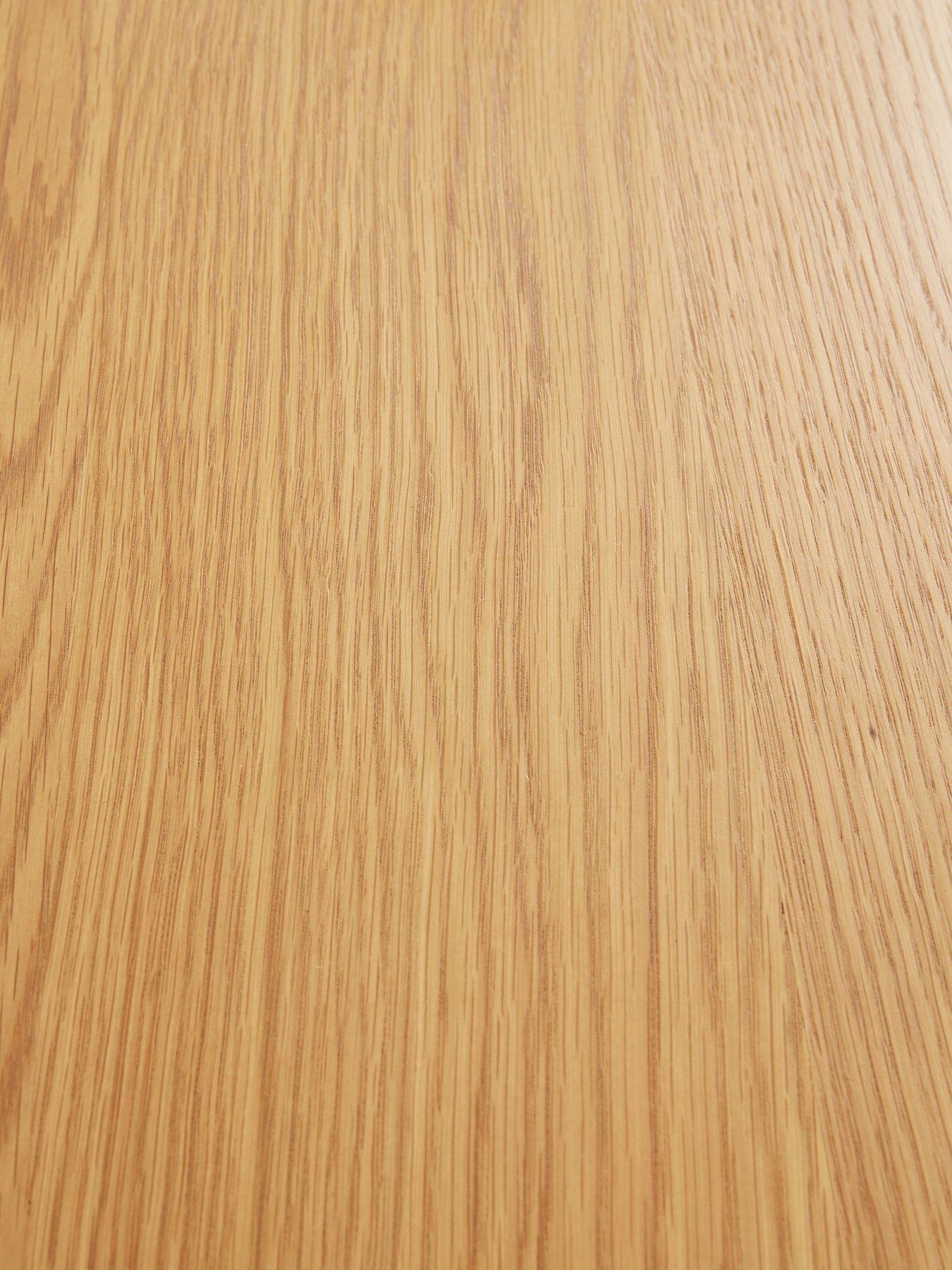 Image 7 of 7 of Very Home Saxon Ready Assembled&nbsp;2 Drawer Console Table with Shelf&nbsp;- Oak