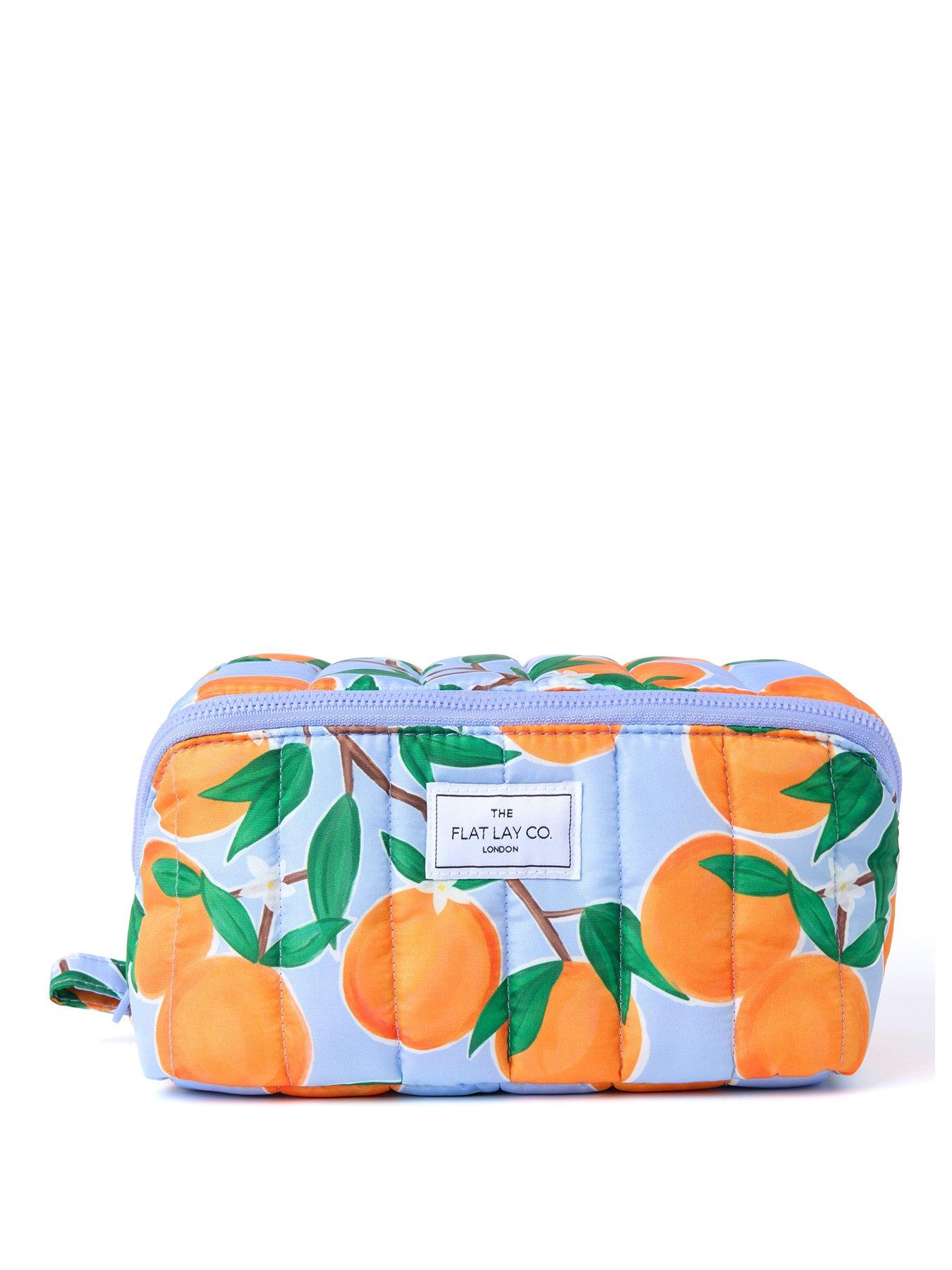 undefined Marshmallow Flat Lay Makeup Box Bag - Mediterranean Oranges