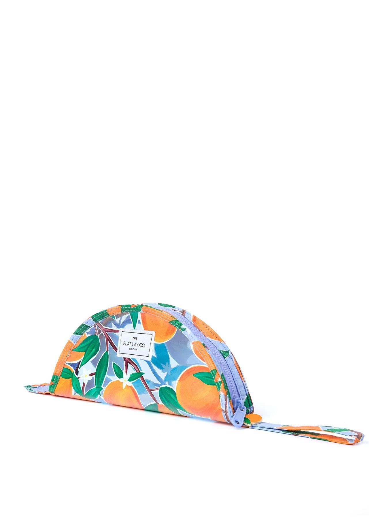 undefined Lunar Flat Lay Makeup Pouch - Mediterranean Oranges