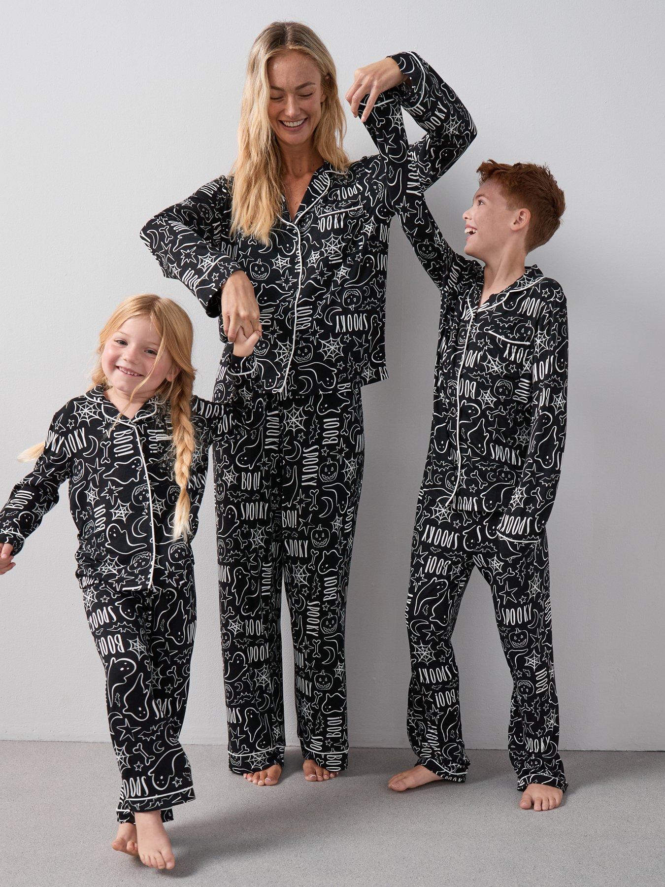 The Very Collection Kids Family Halloween Jersey Pyjama Set