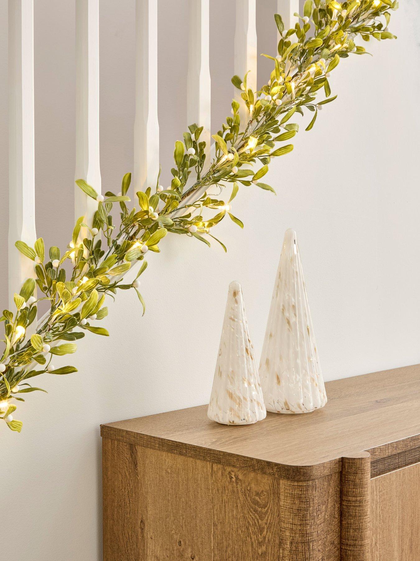 Image 1 of 4 of The Very Collection 9ft Pre Lit Mistletoe Garland