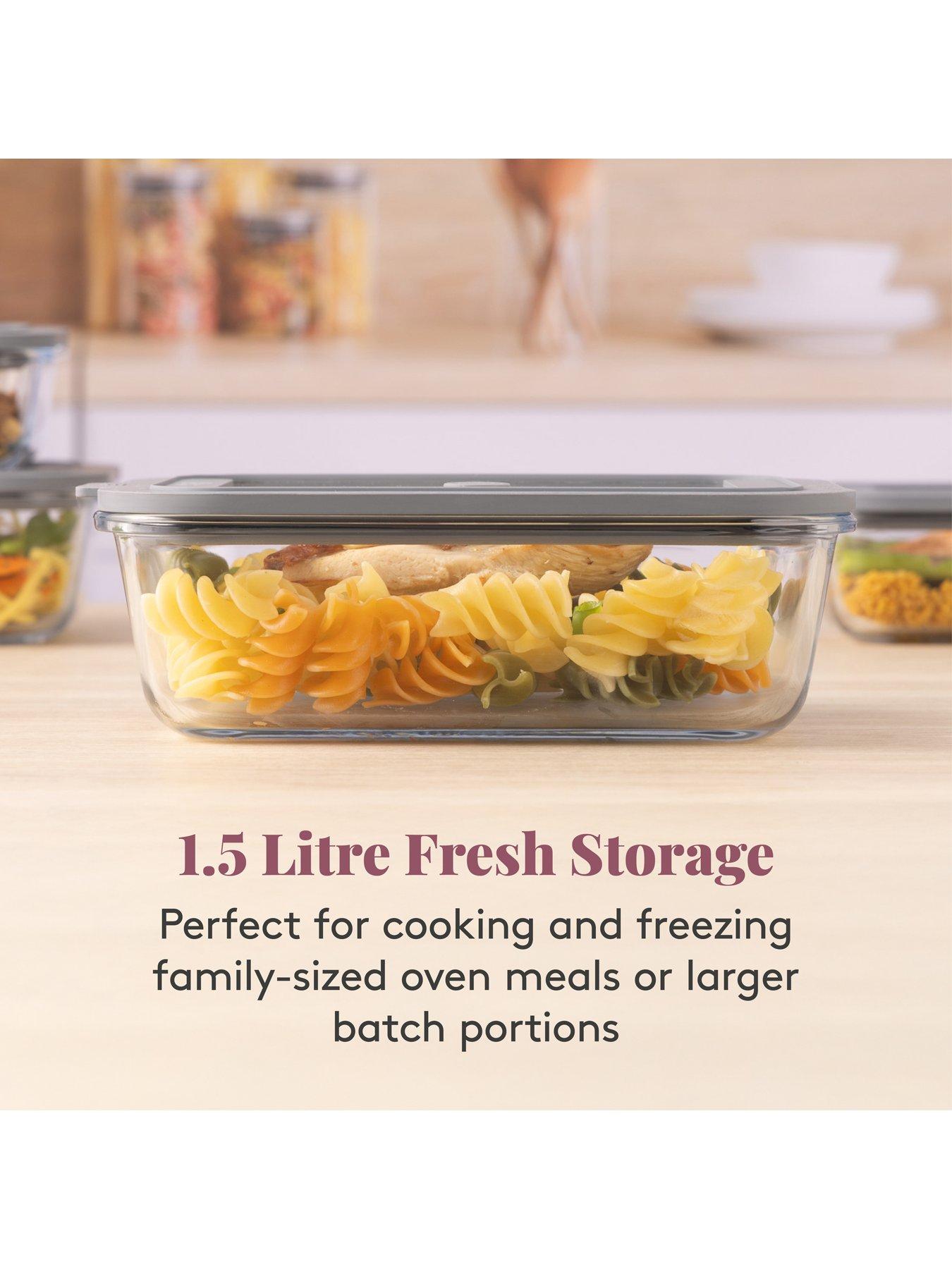 Image 5 of 6 of KILNER Fresh Storage Set of Containers&nbsp;-&nbsp;2&nbsp;- 1.5l