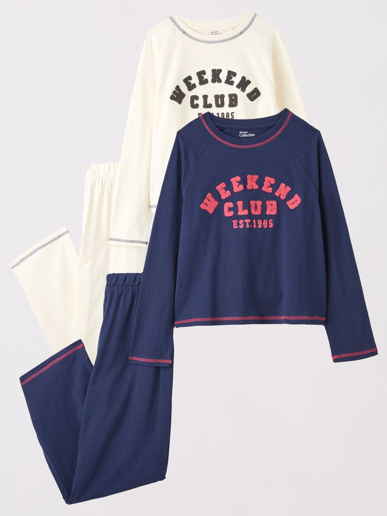 The Very Collection Girls 2 Pack Pyjama Set - Multi