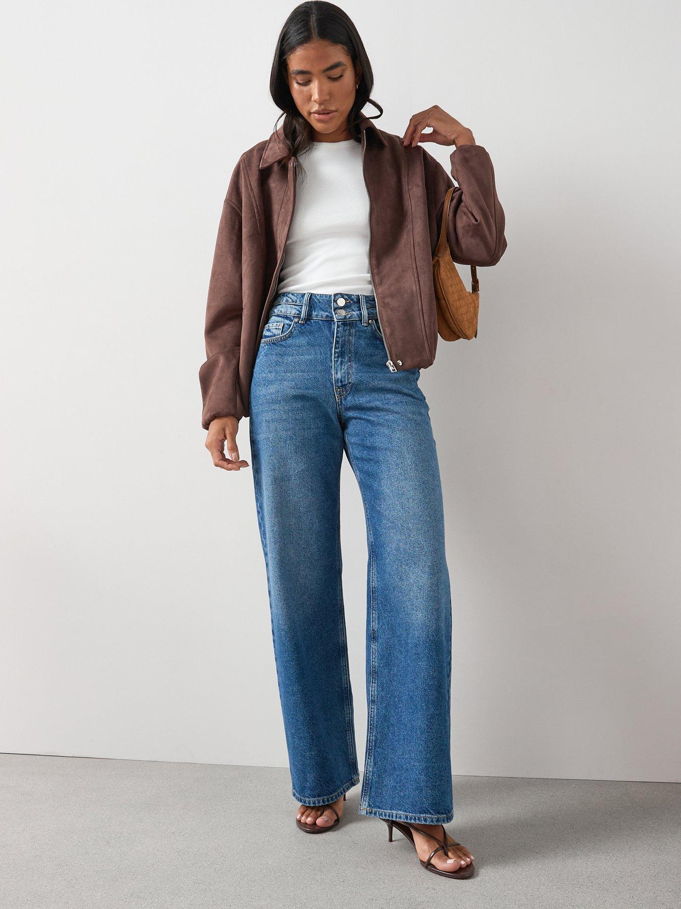 Double Button Waistband Jeans