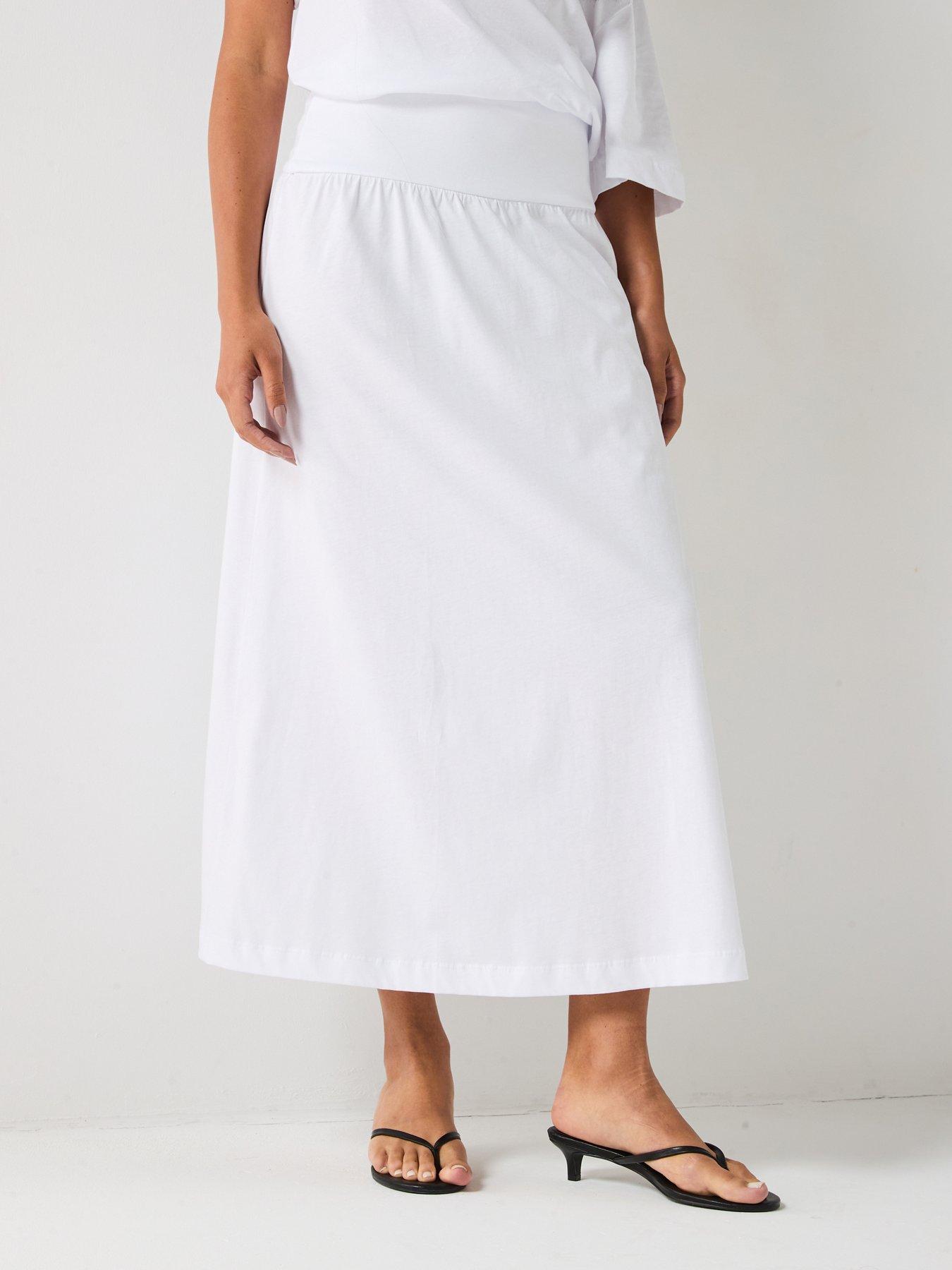 undefined Waist Detail Skirt Co-ord - White