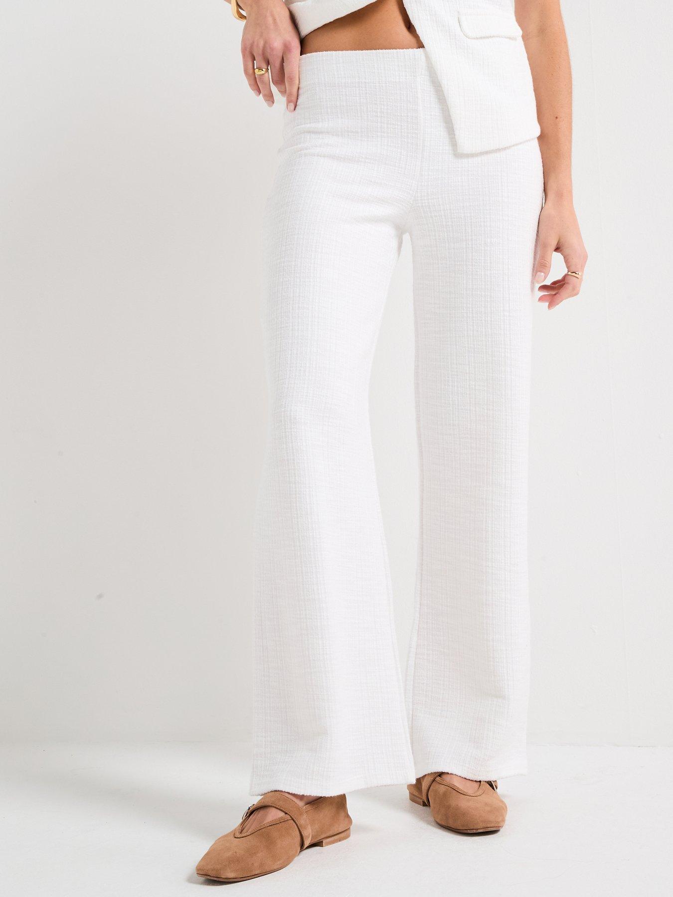 undefined Textured Wide Leg Trousers Co-ord