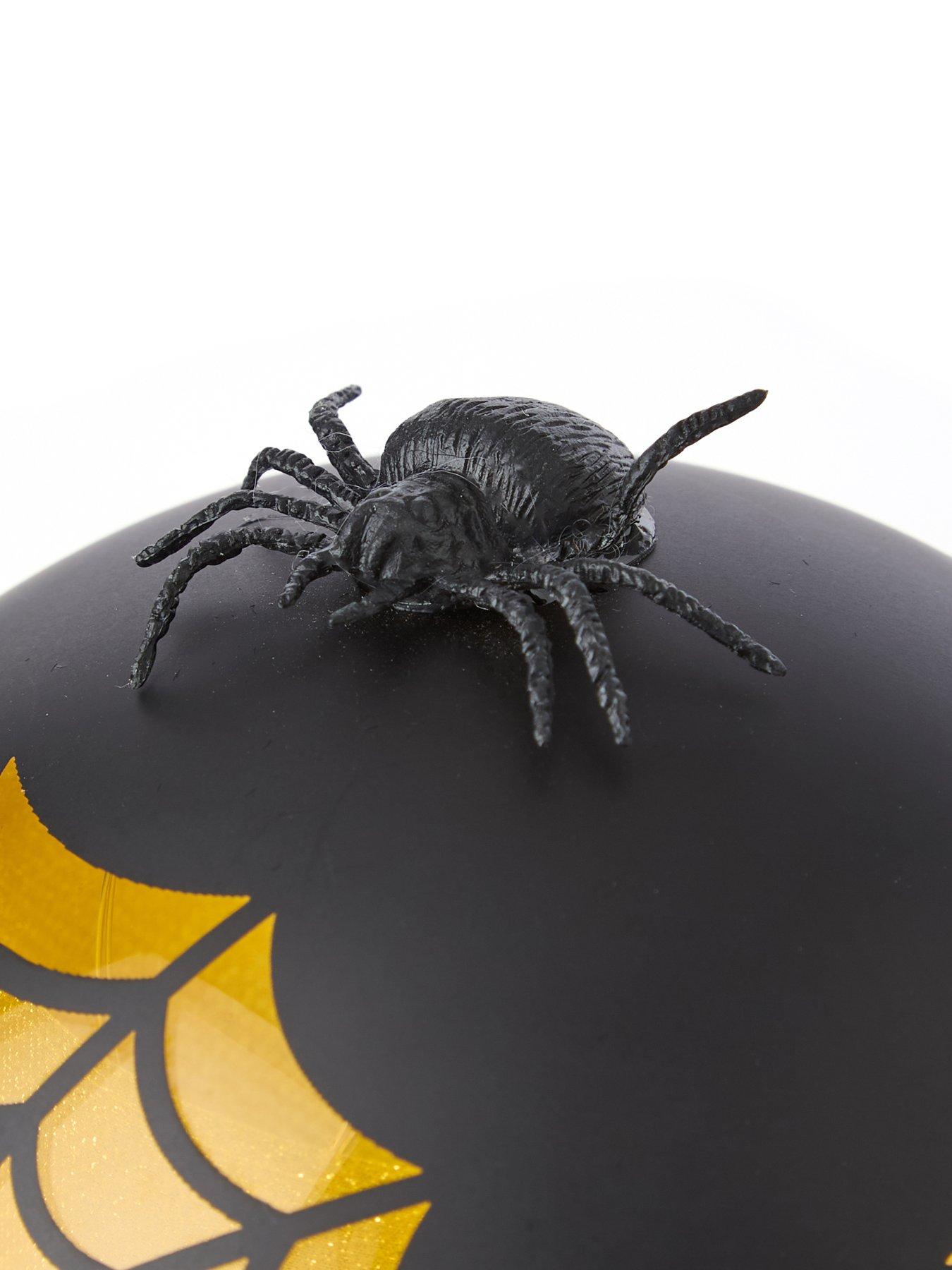Image 4 of 6 of Hocus Pocus LED Glass Cobweb Dome Halloween Decoration