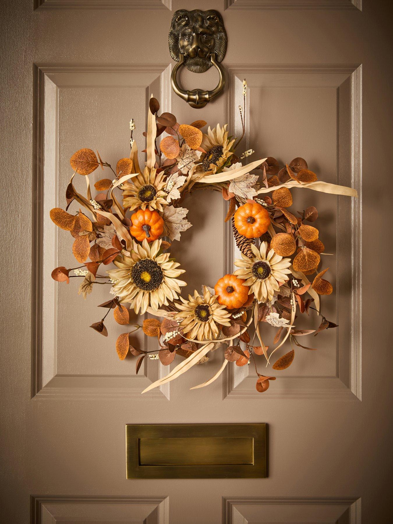 undefined 45cm Autumnal Sunflower Wreath