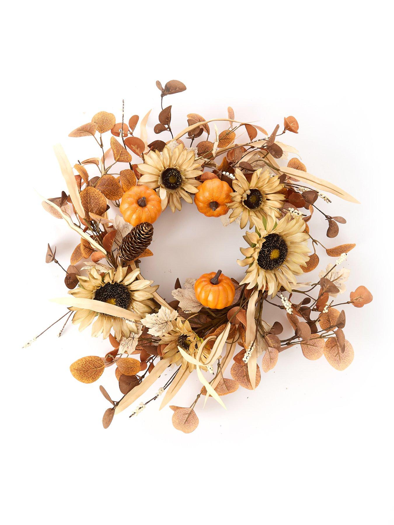 Image 2 of 4 of Scottish Everlastings 45&nbsp;cm Autumnal Sunflower Wreath