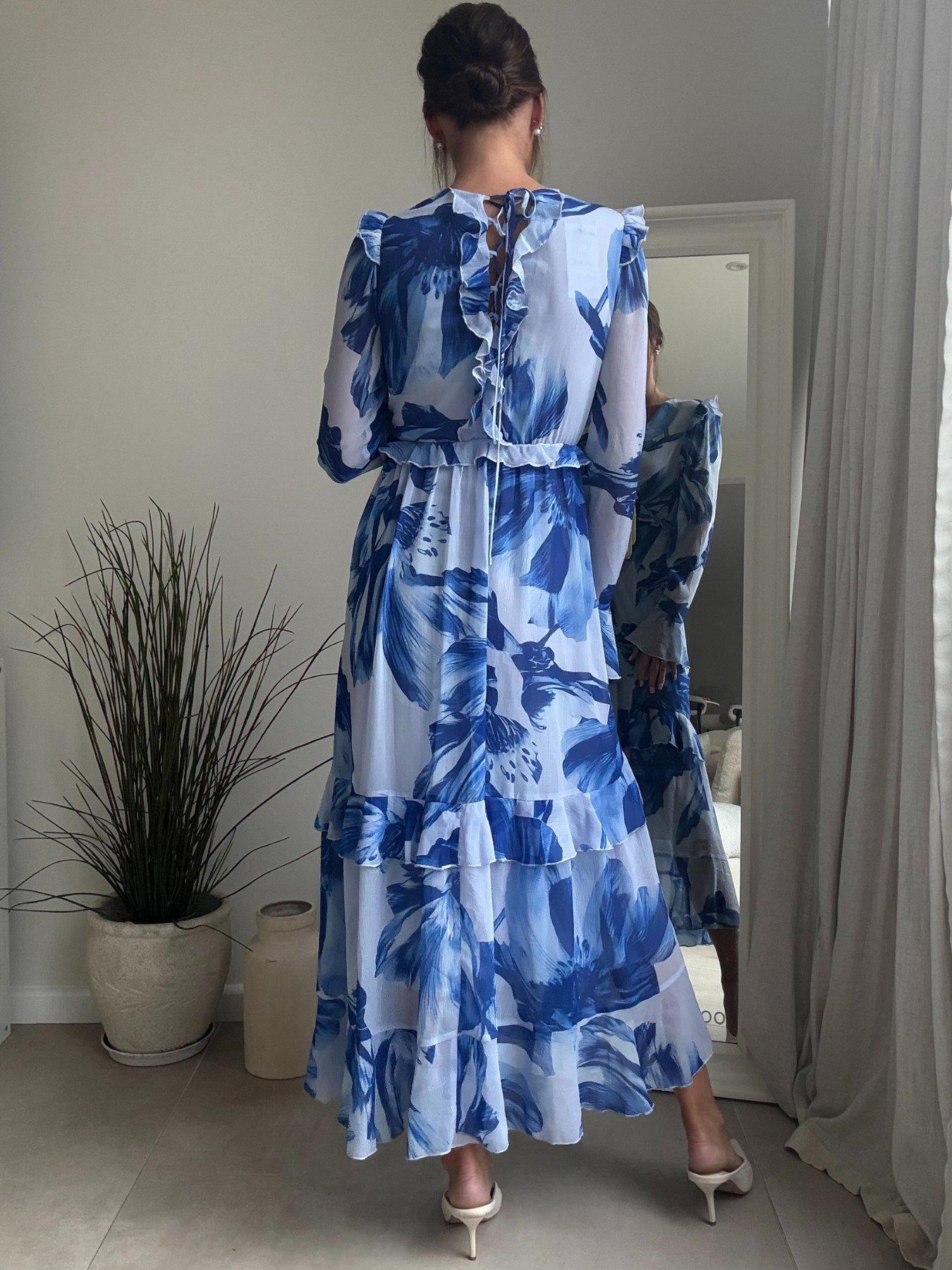 Image 3 of 4 of Style Cheat Birdie Dress - Blue