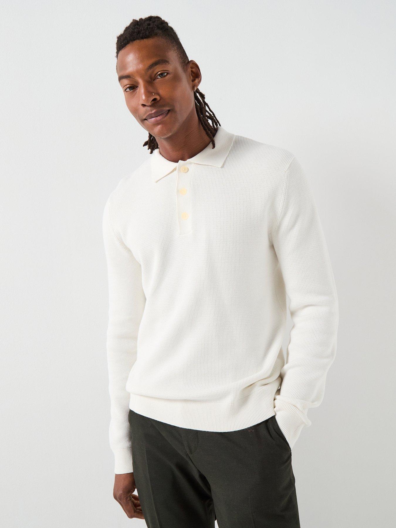 Selected: Selected Dane Long Sleeve Knitted Polo Top