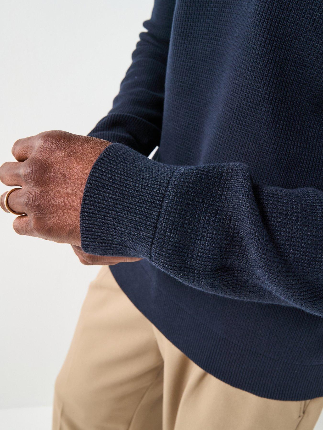 Image 5 of 6 of Selected Selected Dane Long Sleeve Knitted Polo Top