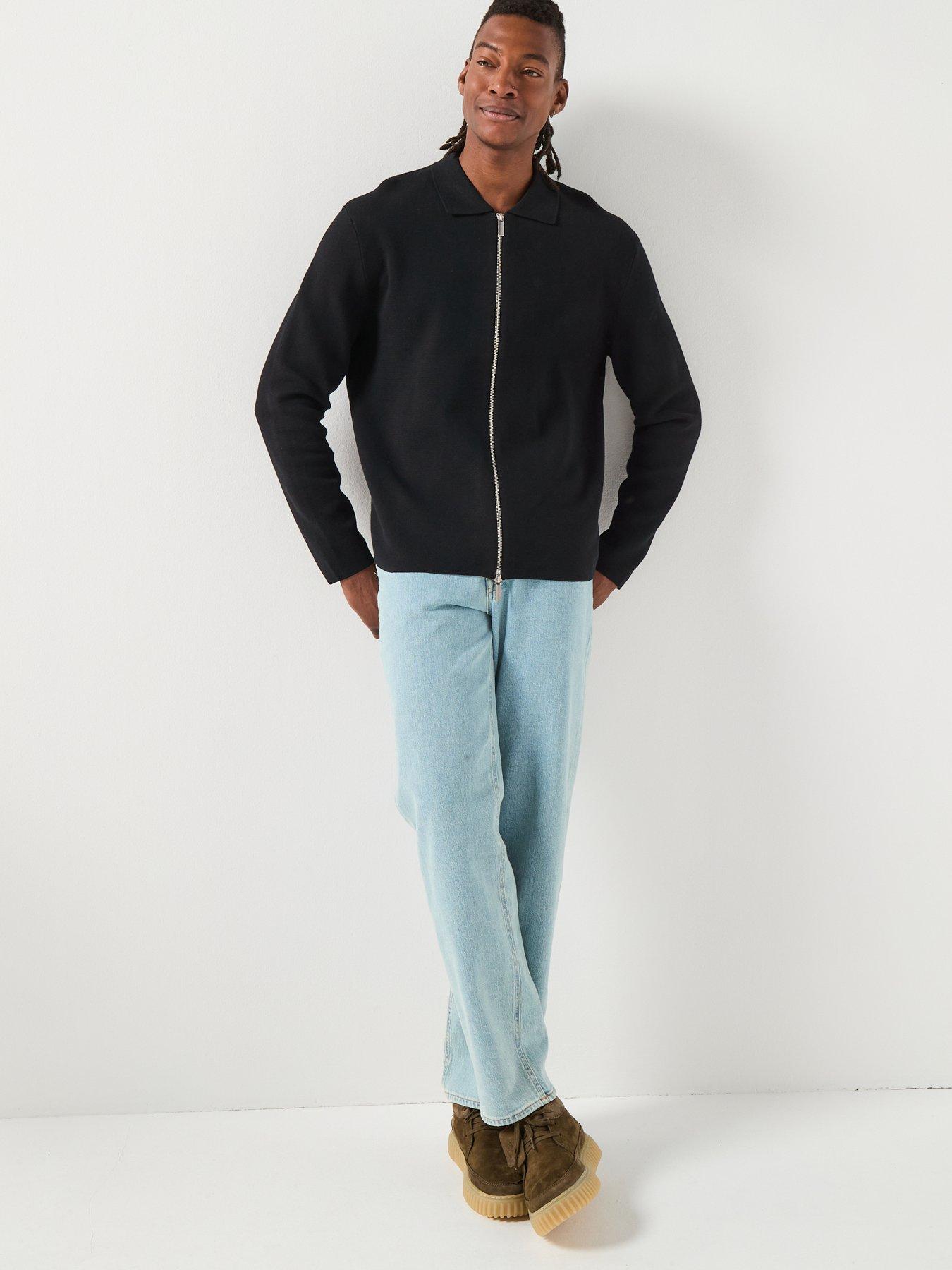 Image 3 of 6 of Selected Selected Mike Long Sleeve Full Zip Knitted Cardigan