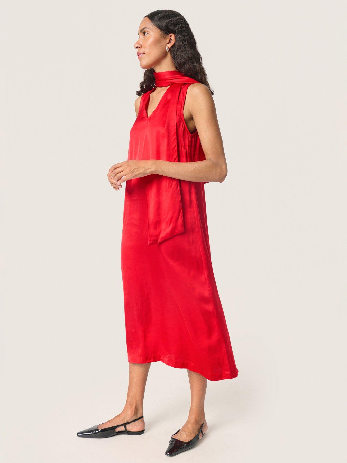 undefined Asja Midi Dress - Red