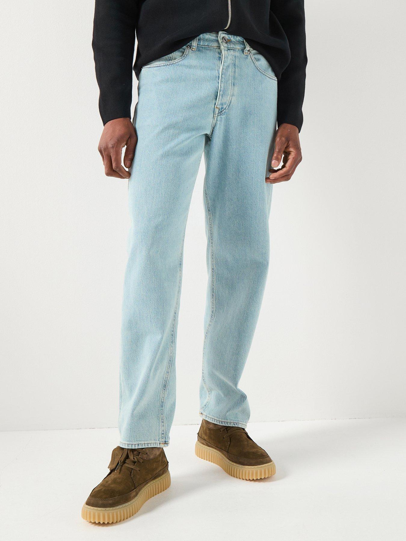 Image 1 of 6 of Selected Selected Regular Fit Ben Kori Rinse Wash Jeans