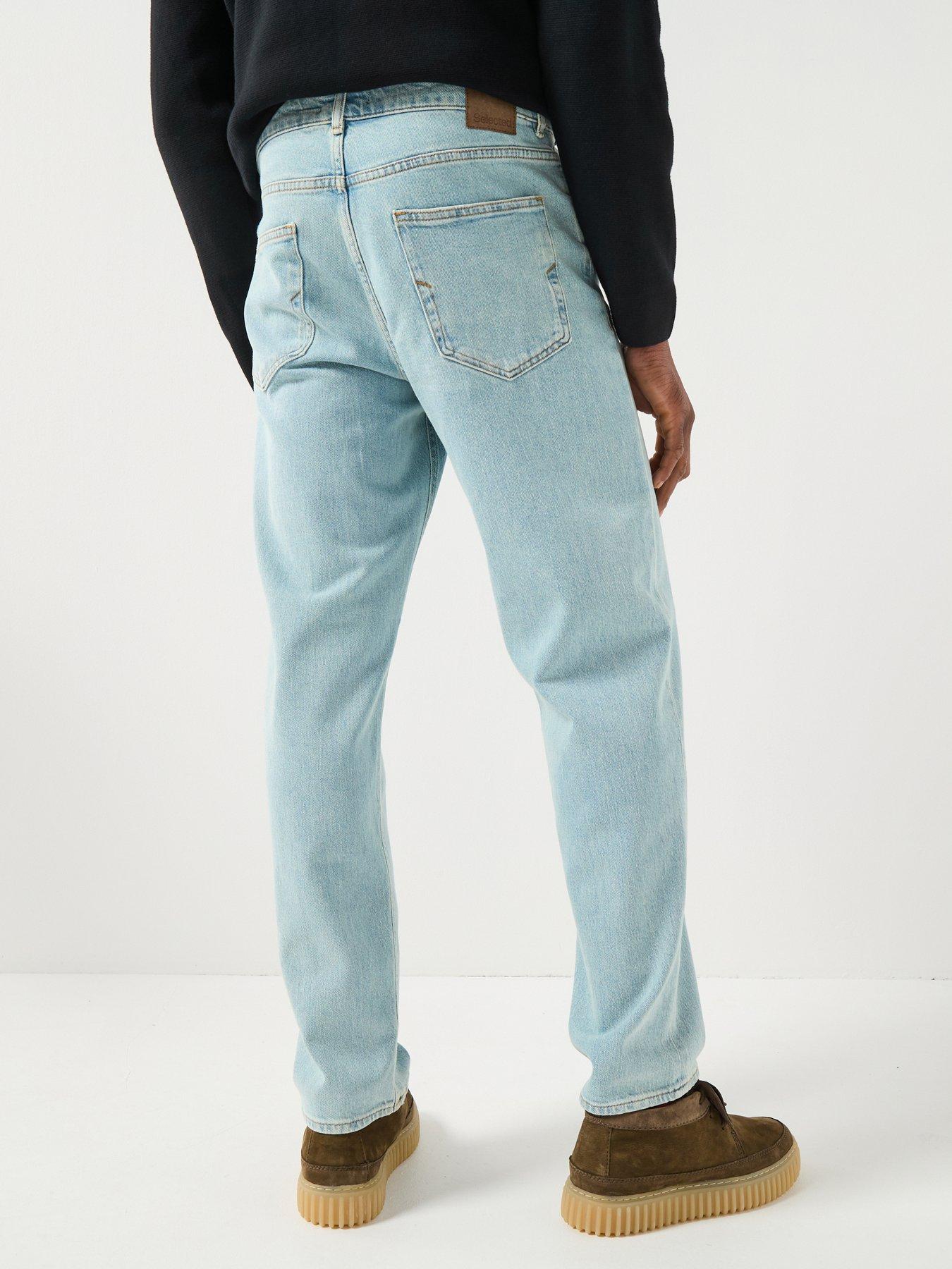 Image 2 of 6 of Selected Selected Regular Fit Ben Kori Rinse Wash Jeans