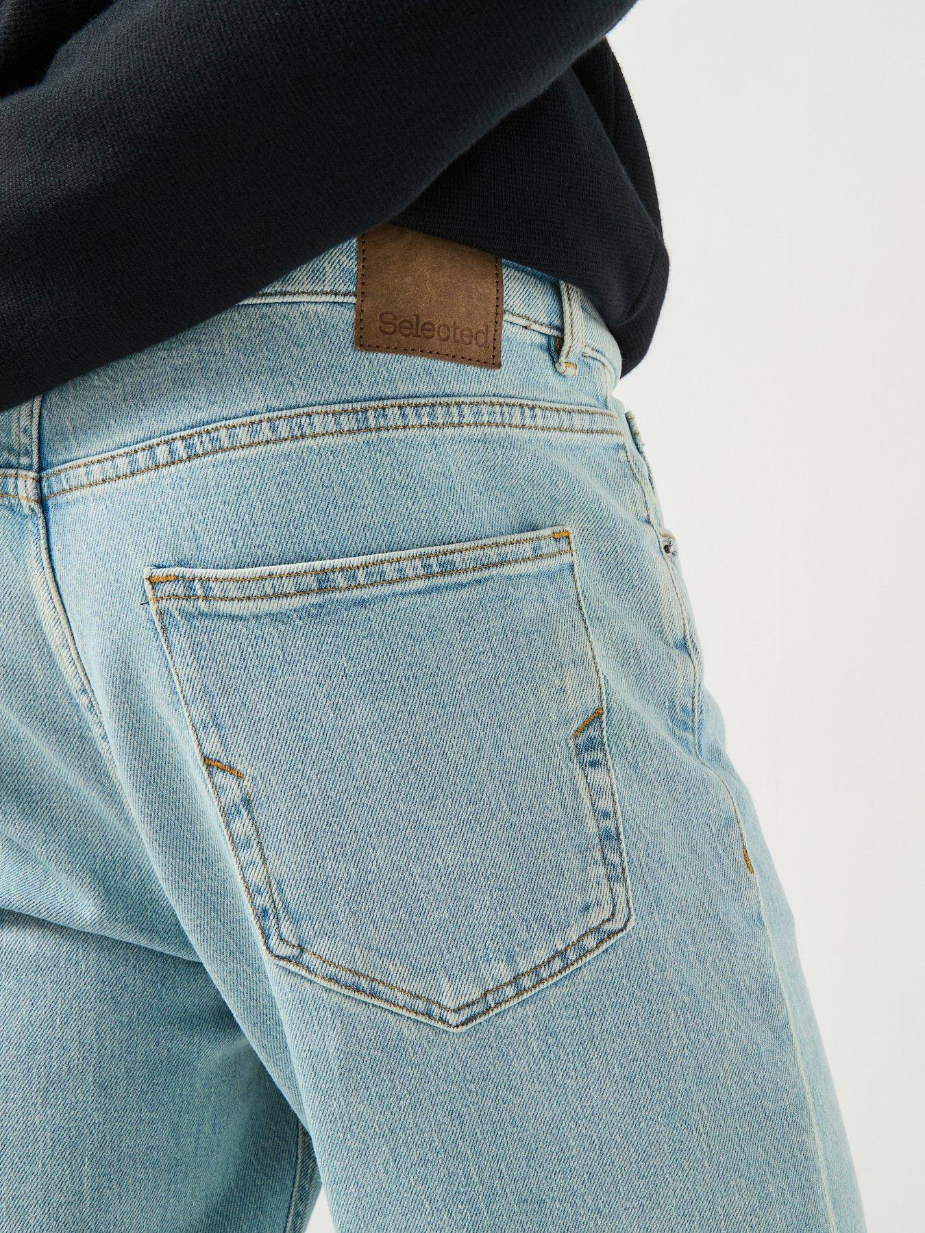 Image 4 of 6 of Selected Selected Regular Fit Ben Kori Rinse Wash Jeans