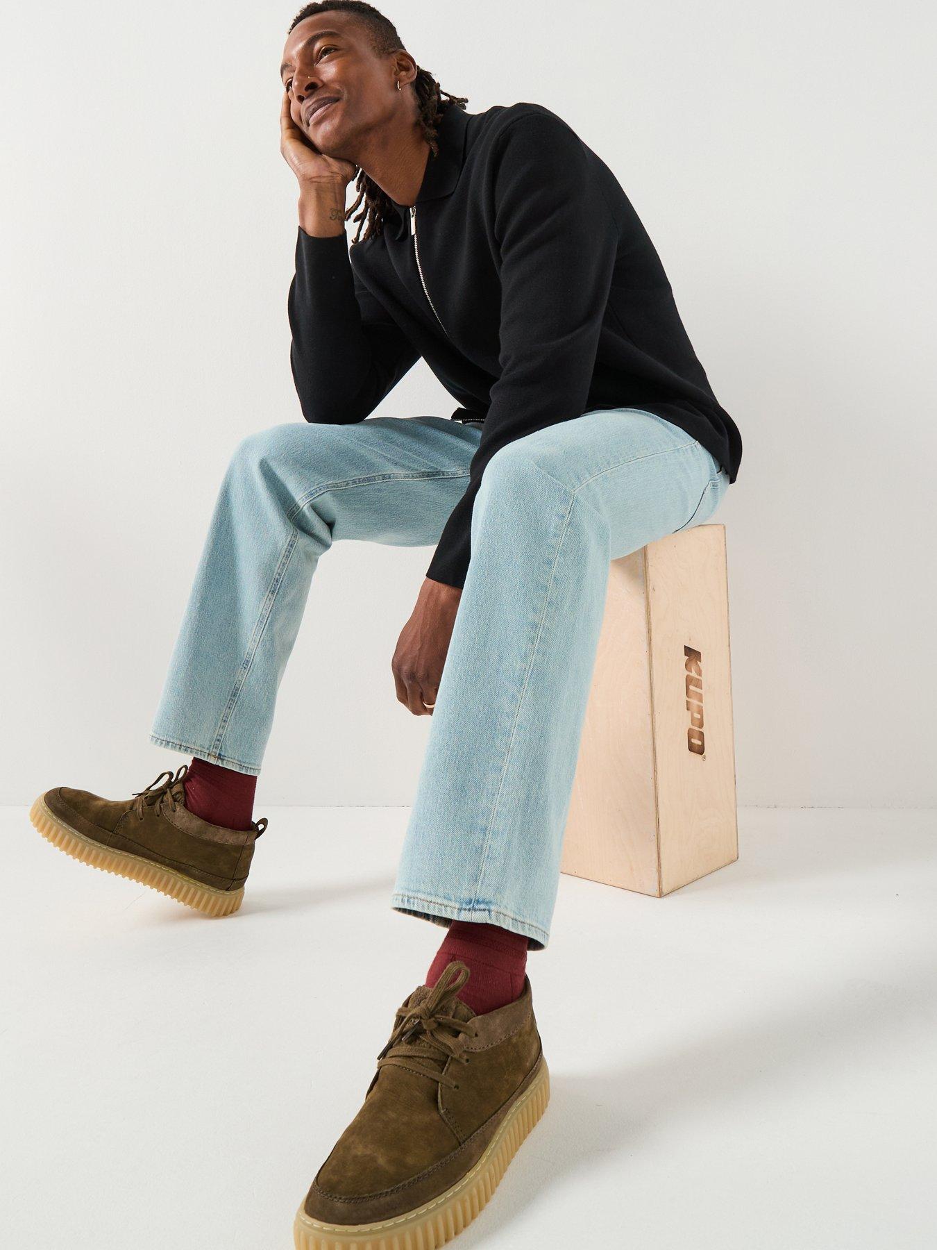 Image 5 of 6 of Selected Selected Regular Fit Ben Kori Rinse Wash Jeans