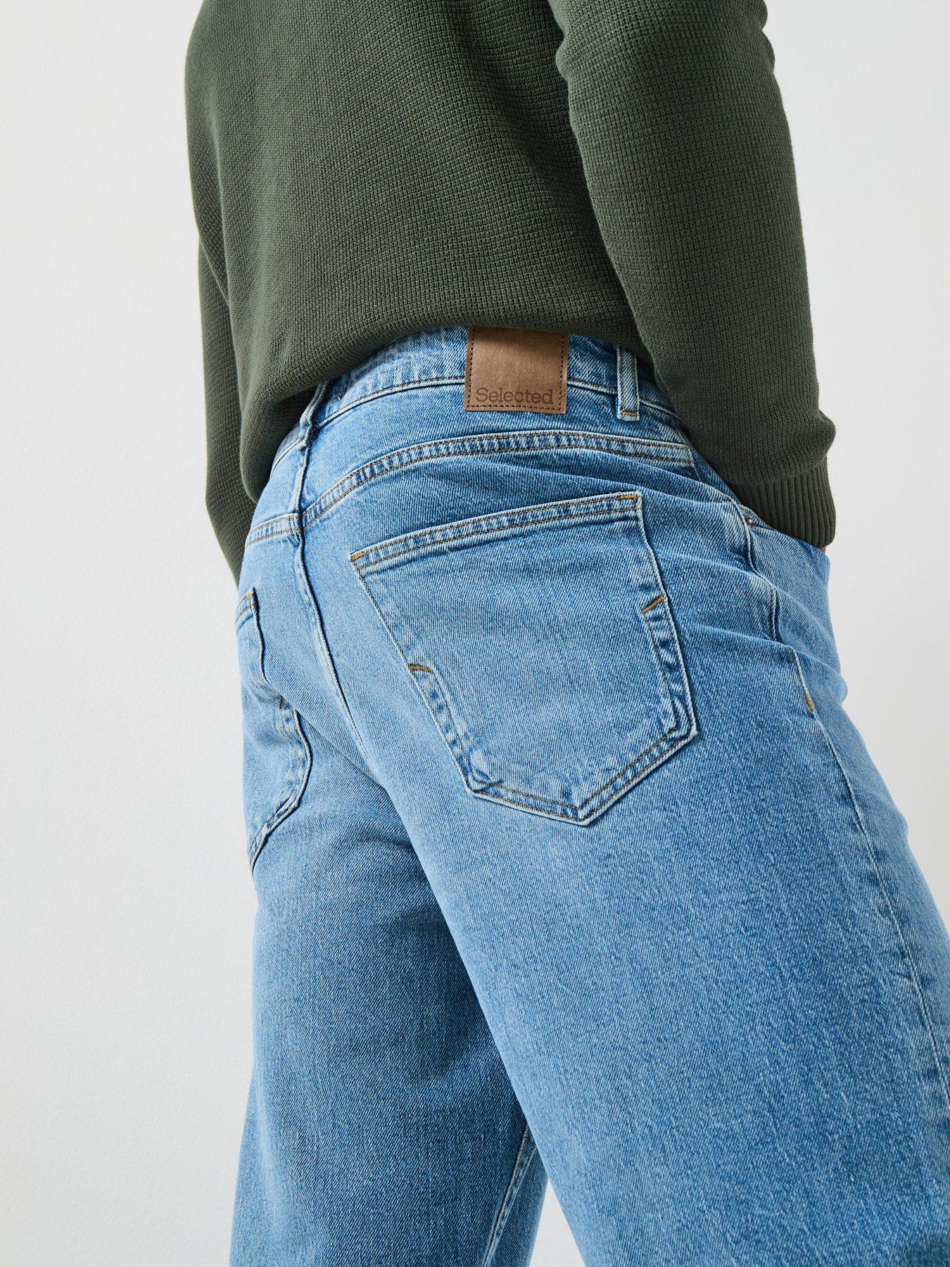 Image 5 of 6 of Selected Selected Loose Fit Ben Kori Light Wash Jeans