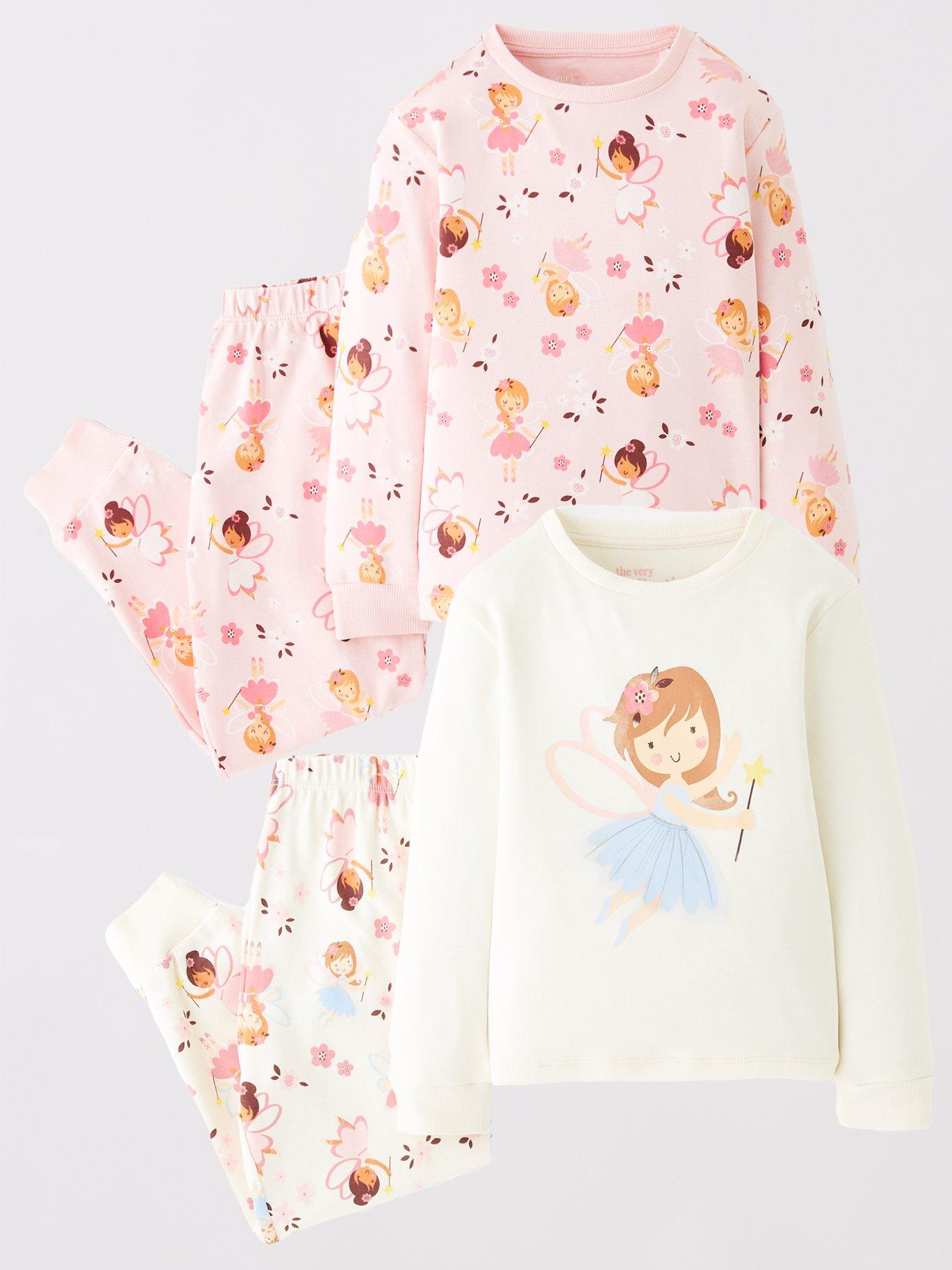 The Very Collection Girls 2 Pack Fairy Ballerina Pyjamas - Multi | Very