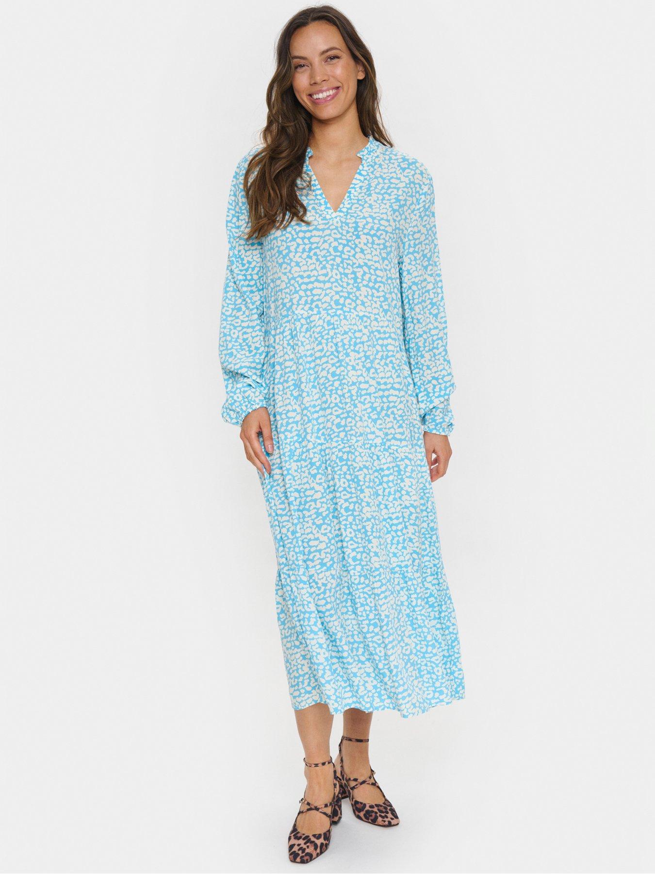 undefined Eda Midi Dress - Blue