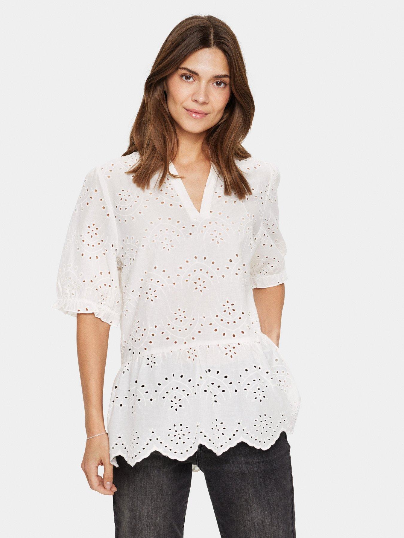 Image 1 of 6 of Saint Tropez Geleksa Blouse - White