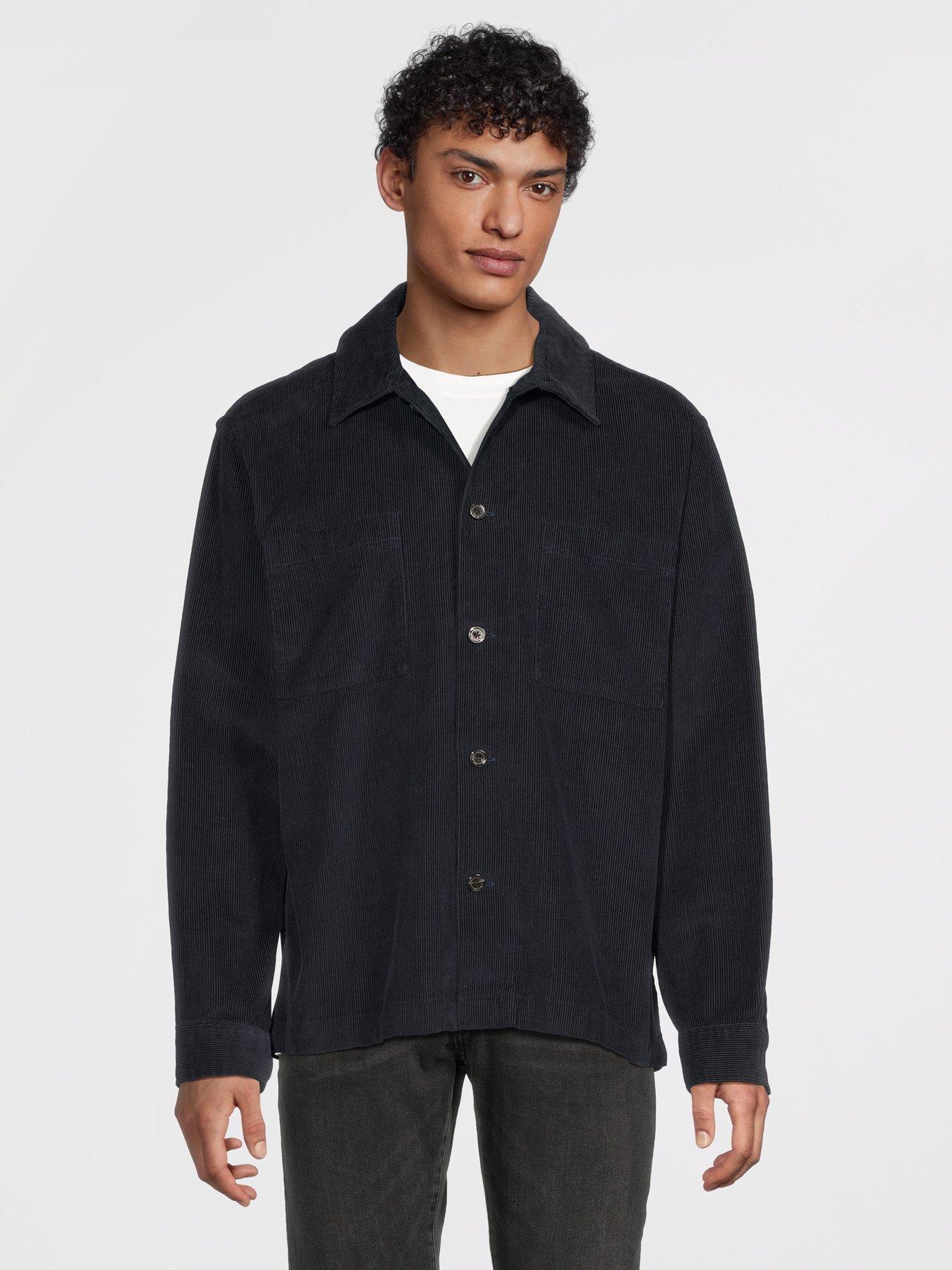 Selected Homme Regtate Cord Casual Overshirt - Navy