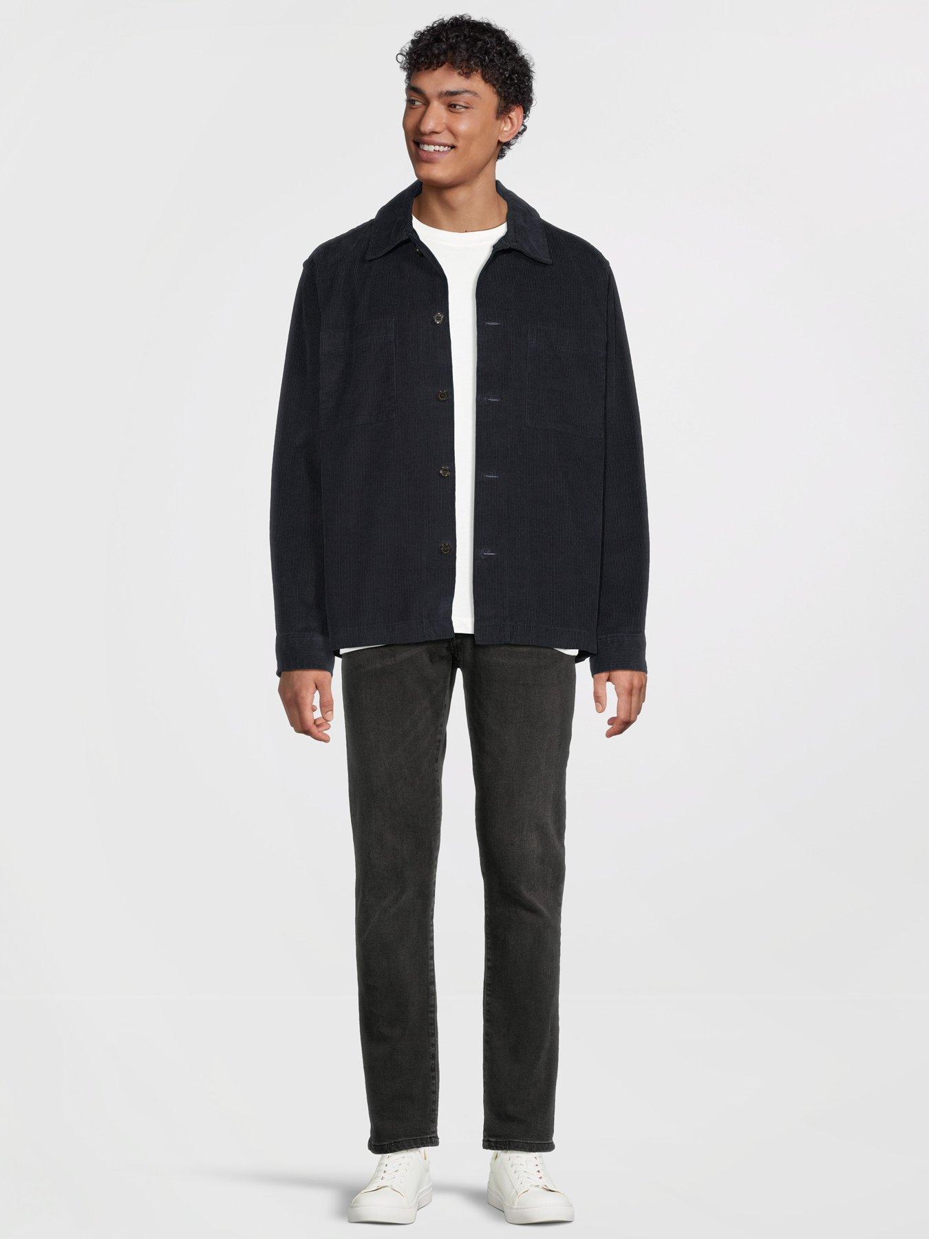 Image 3 of 6 of Selected Regtate Cord Casual Overshirt - Navy