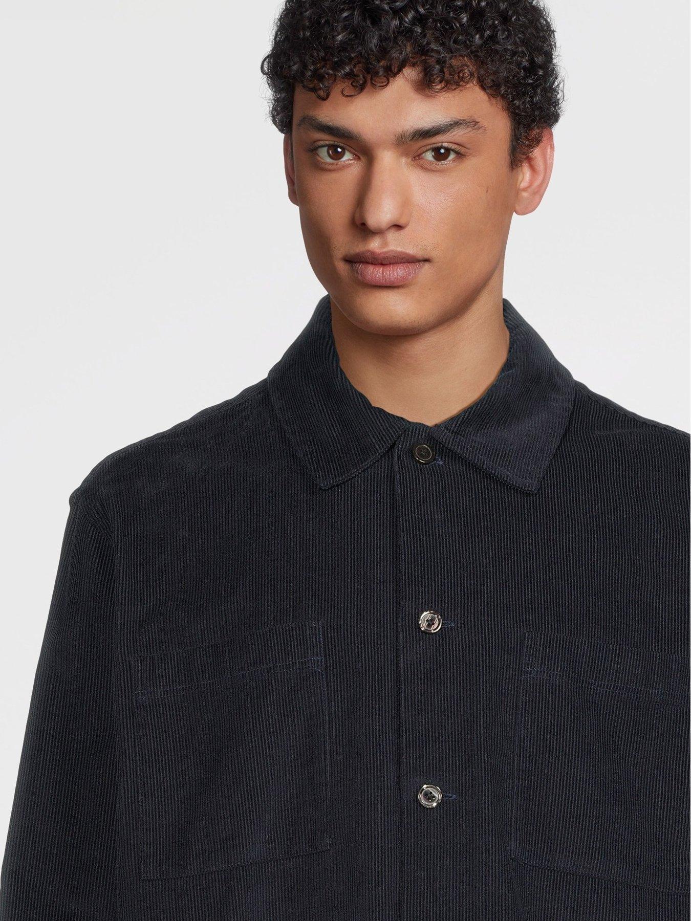 Image 4 of 6 of Selected Regtate Cord Casual Overshirt - Navy