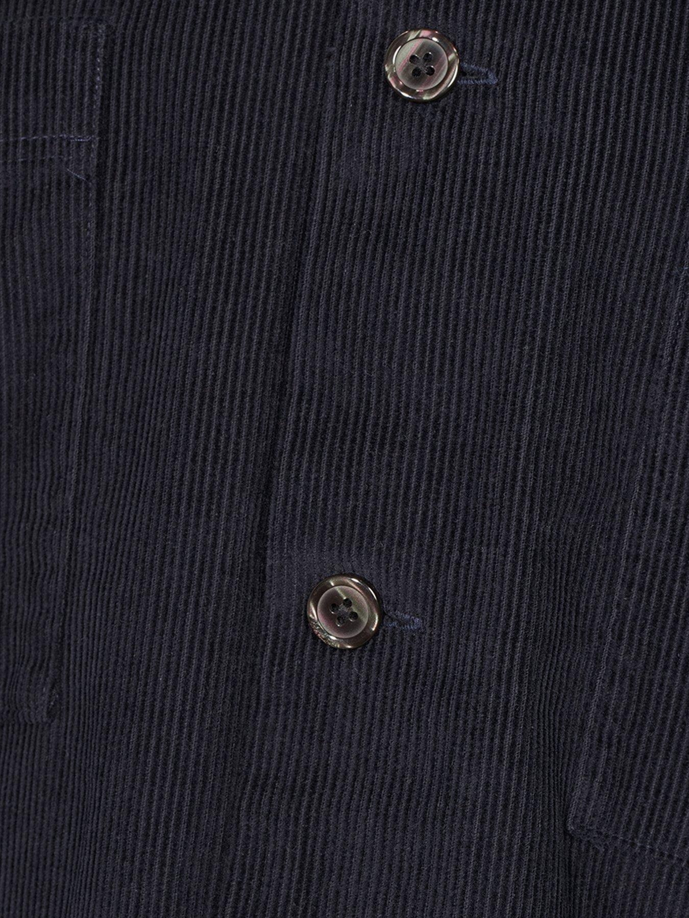 Image 5 of 6 of Selected Regtate Cord Casual Overshirt - Navy