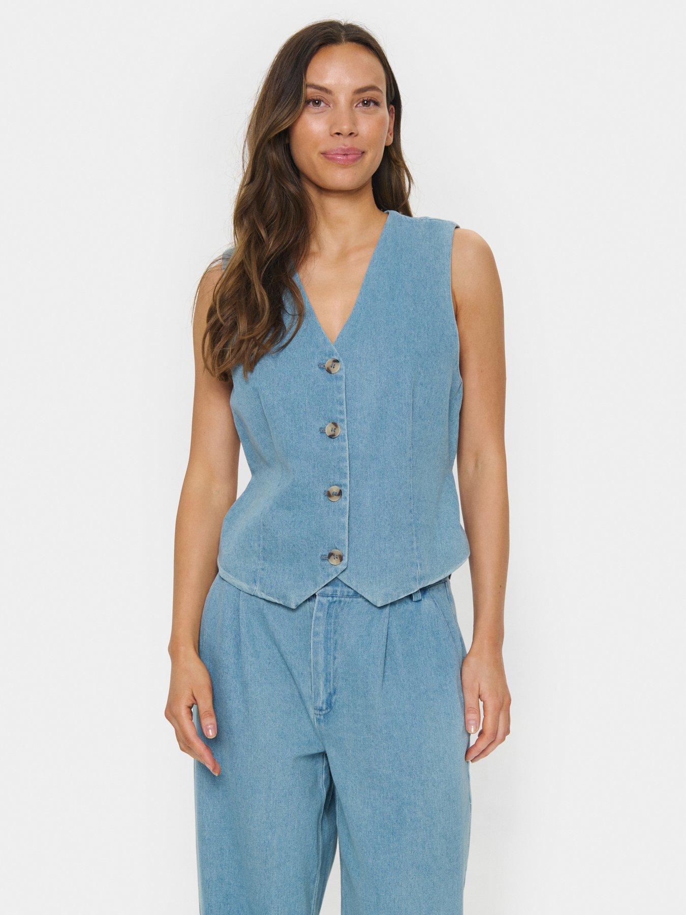 undefined Jaclyn Waistcoat - Blue