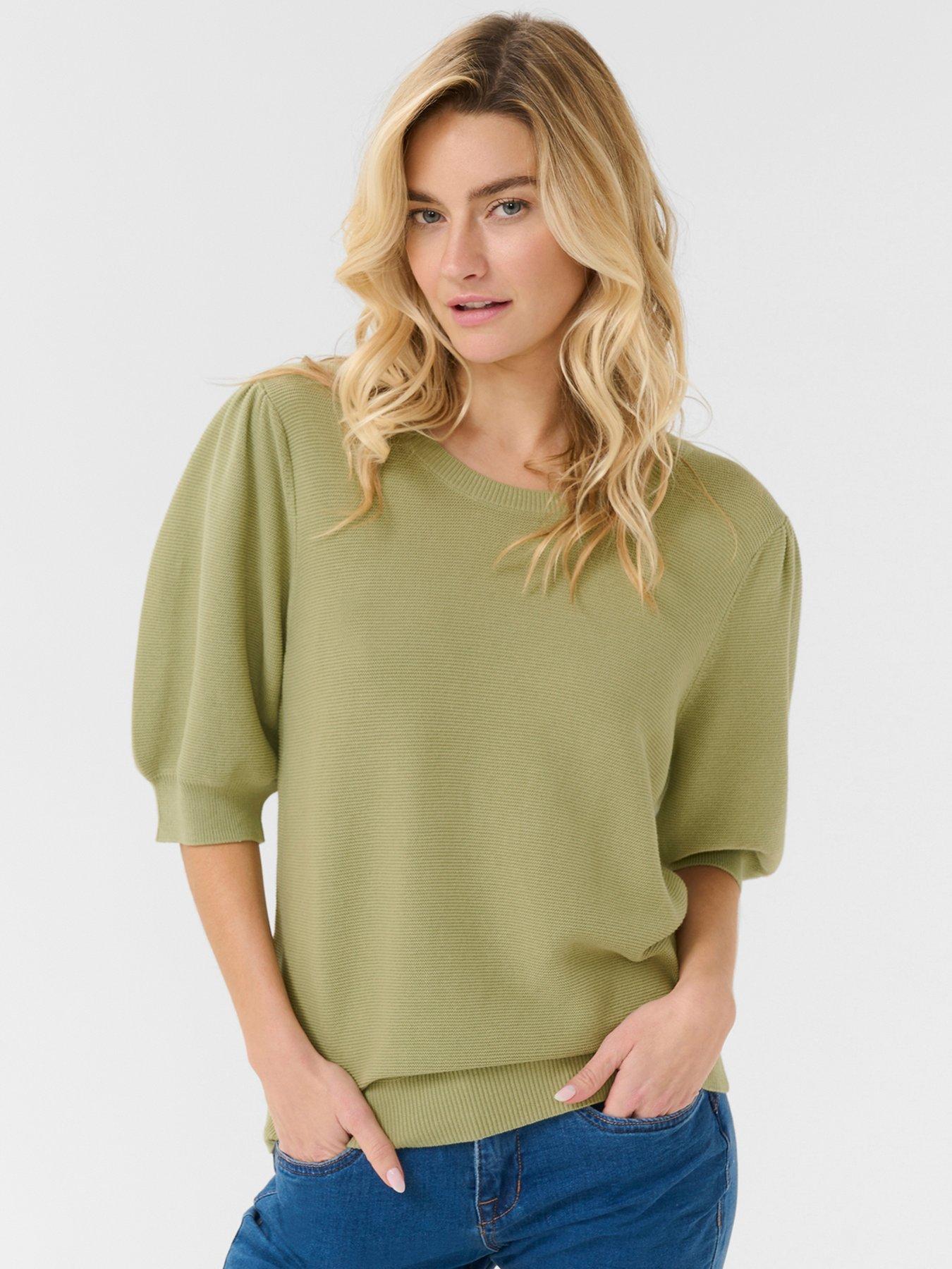 undefined Short Sleeve Pullover - Green