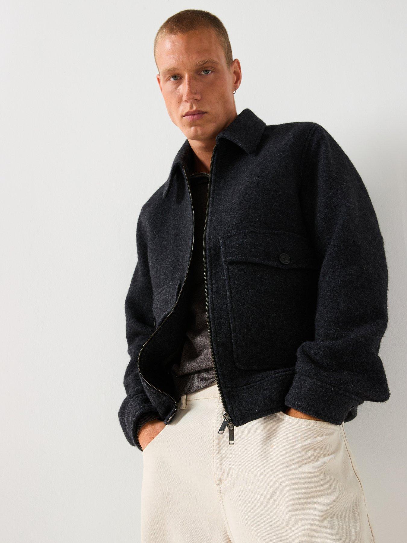 Image 5 of 6 of Selected Jakob Wool Blend Jacket - Grey