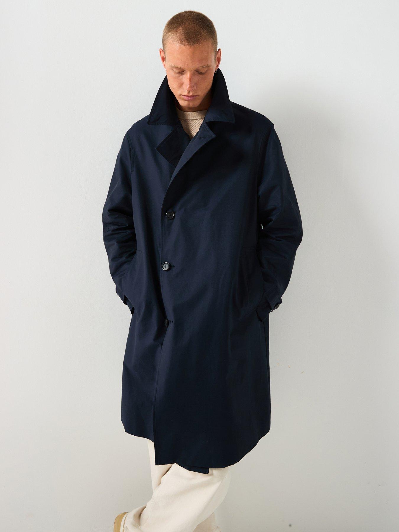 Image 1 of 6 of Selected Marcus Trenchcoat - Navy