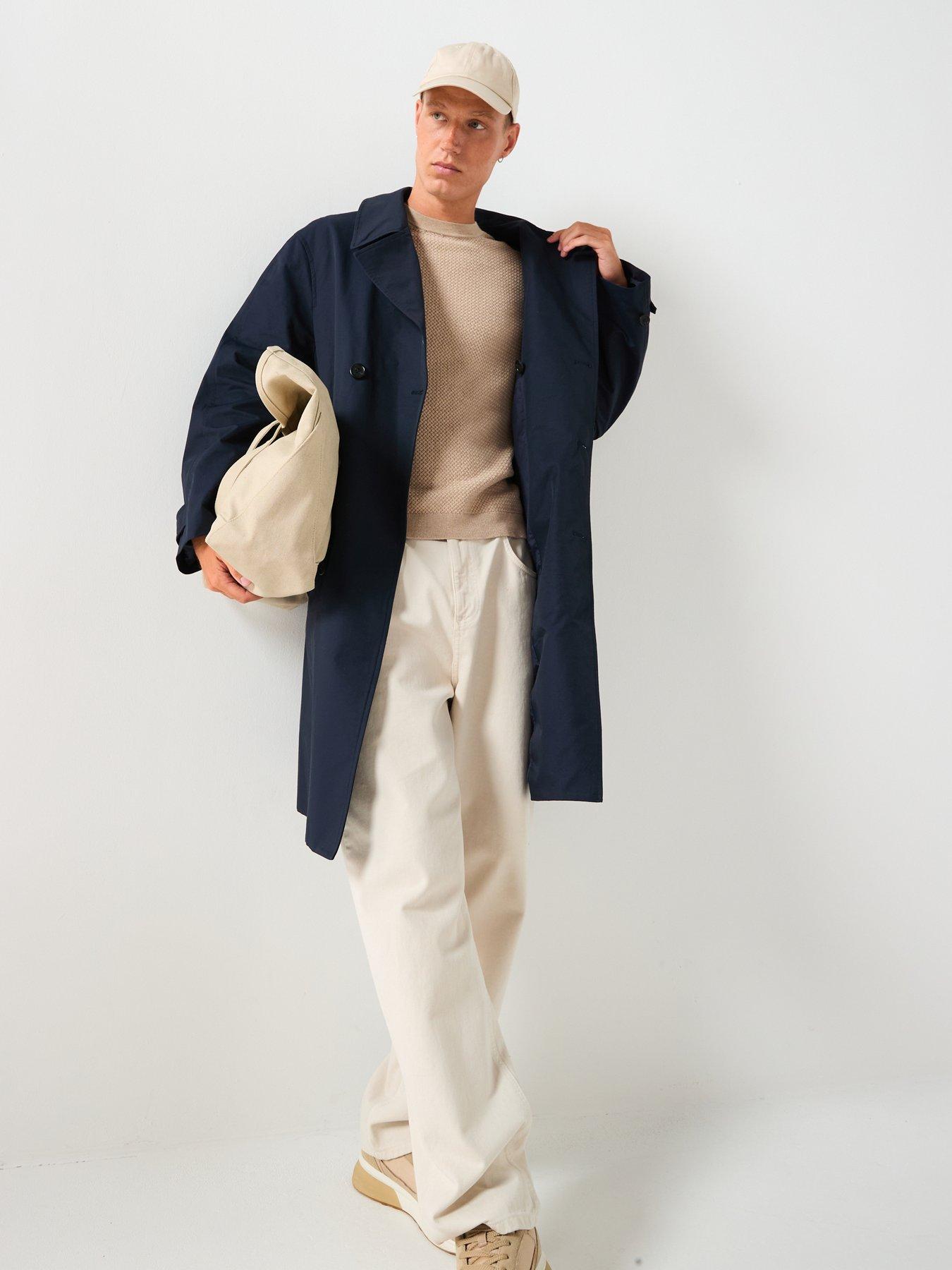 Image 3 of 6 of Selected Marcus Trenchcoat - Navy
