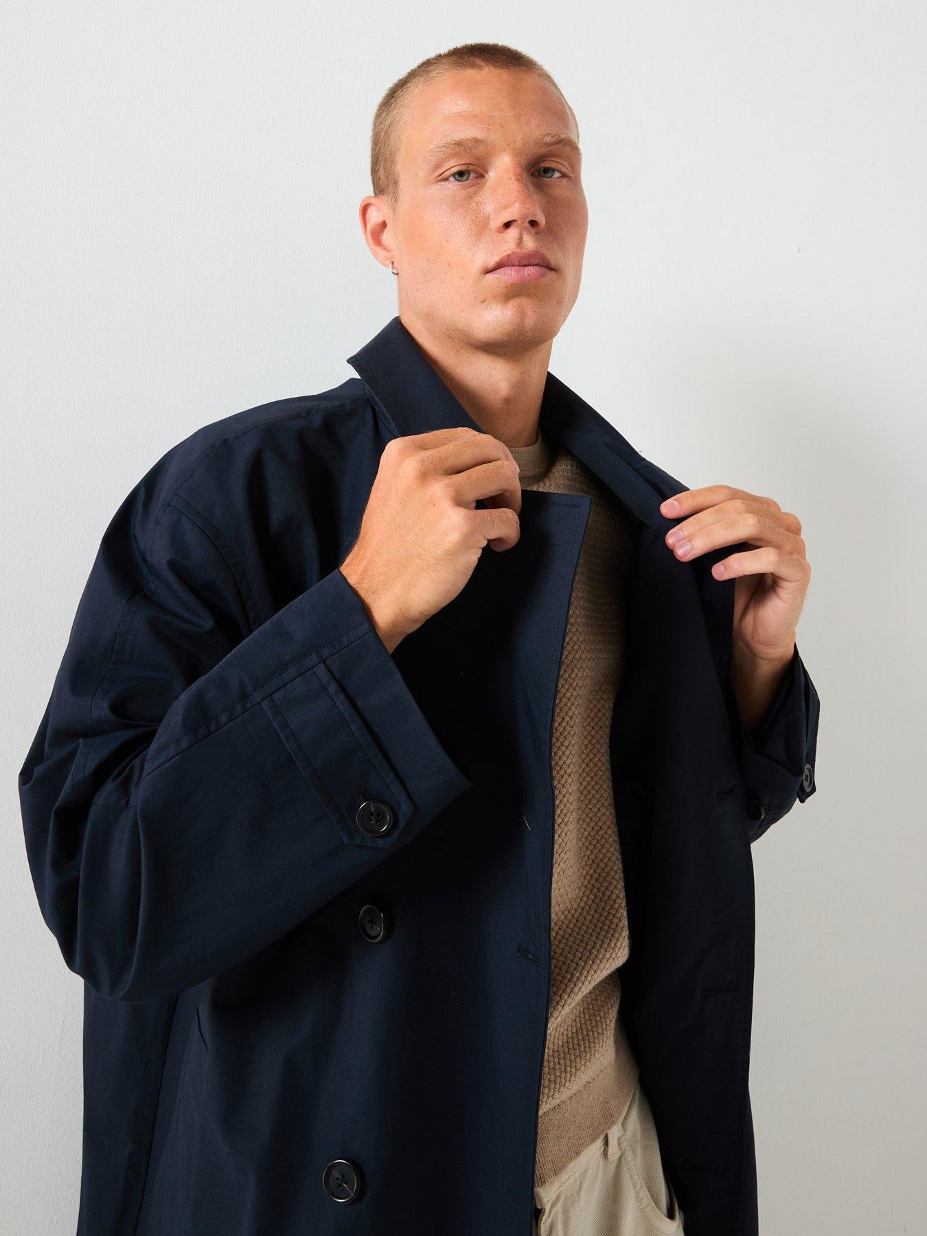 Image 6 of 6 of Selected Marcus Trenchcoat - Navy